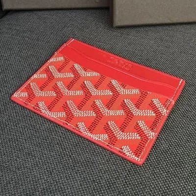 Goyard Card Holder Goyardine Canvas