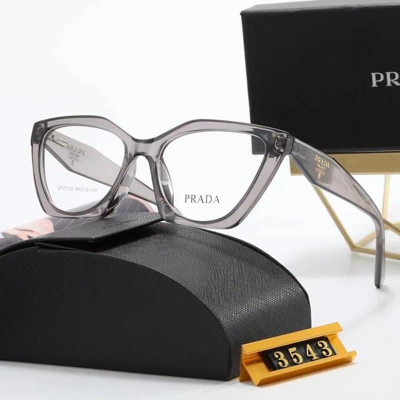 Prada Cat-Eye Optical Frame Transparent Grey