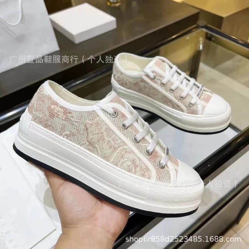 Dior B22 Low Toile de Jouy Print — 动物粉厚底