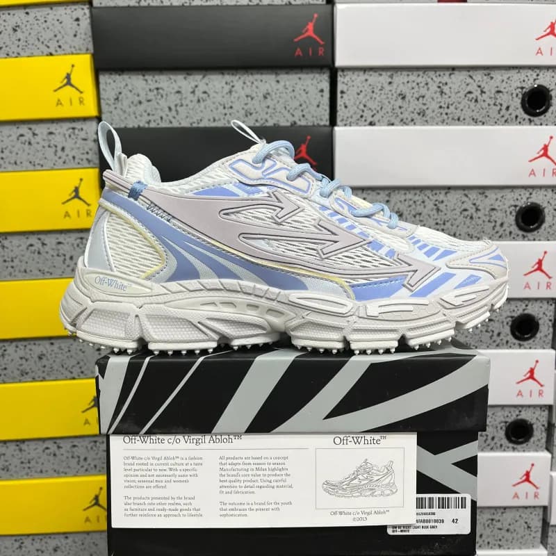 Off-White Diagonal Ice Blue — Be 白浅蓝 10039