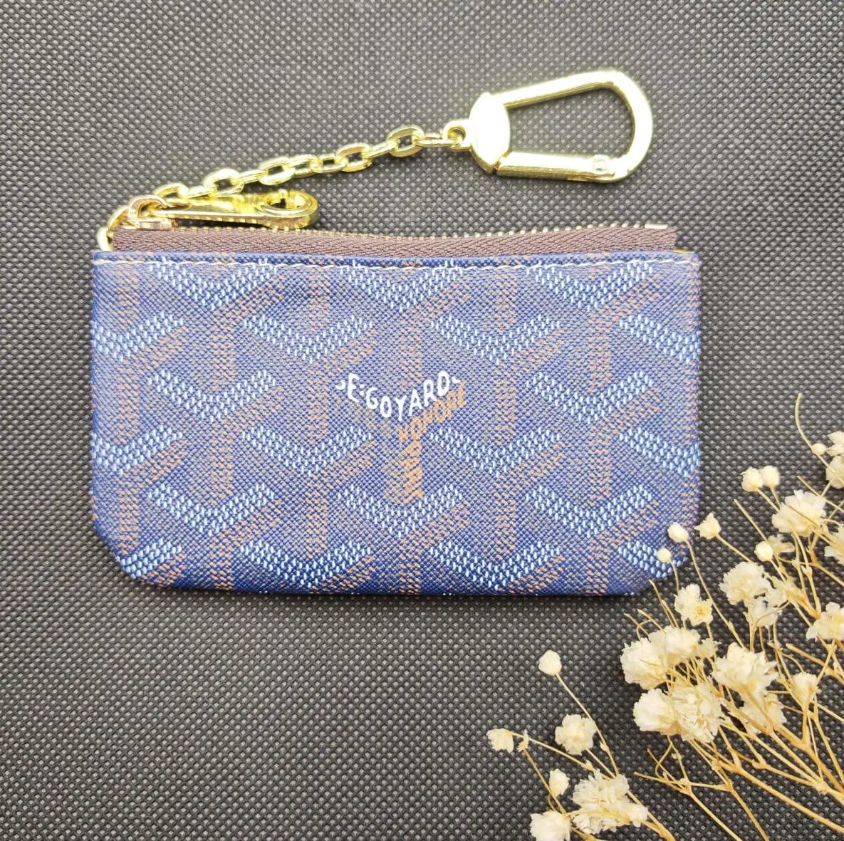 Goyard Key Pouch Chevron Pattern