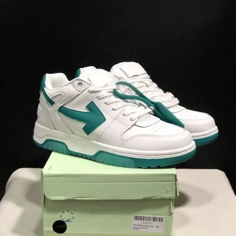 Off-White Diagonal White Teal