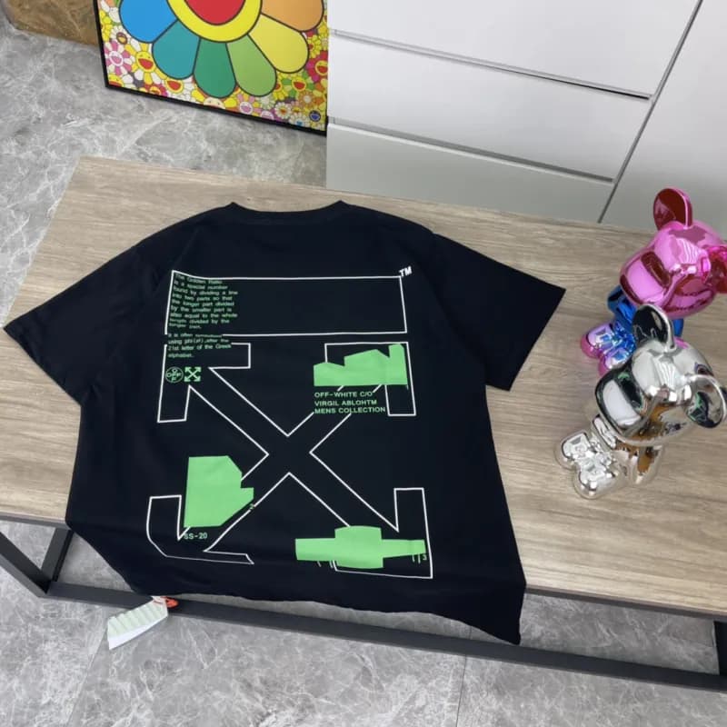 Off-White Graphic T-Shirt Diagonal Arrow Print — F19黑色