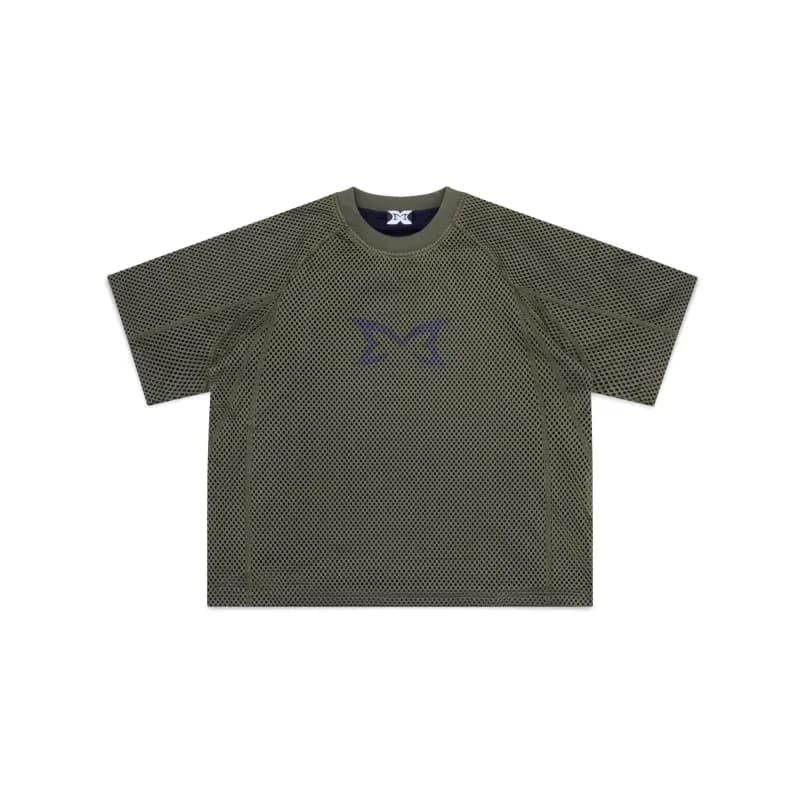Off-White Short-Sleeve Button-Up Shirt Grid Check — M11/绿