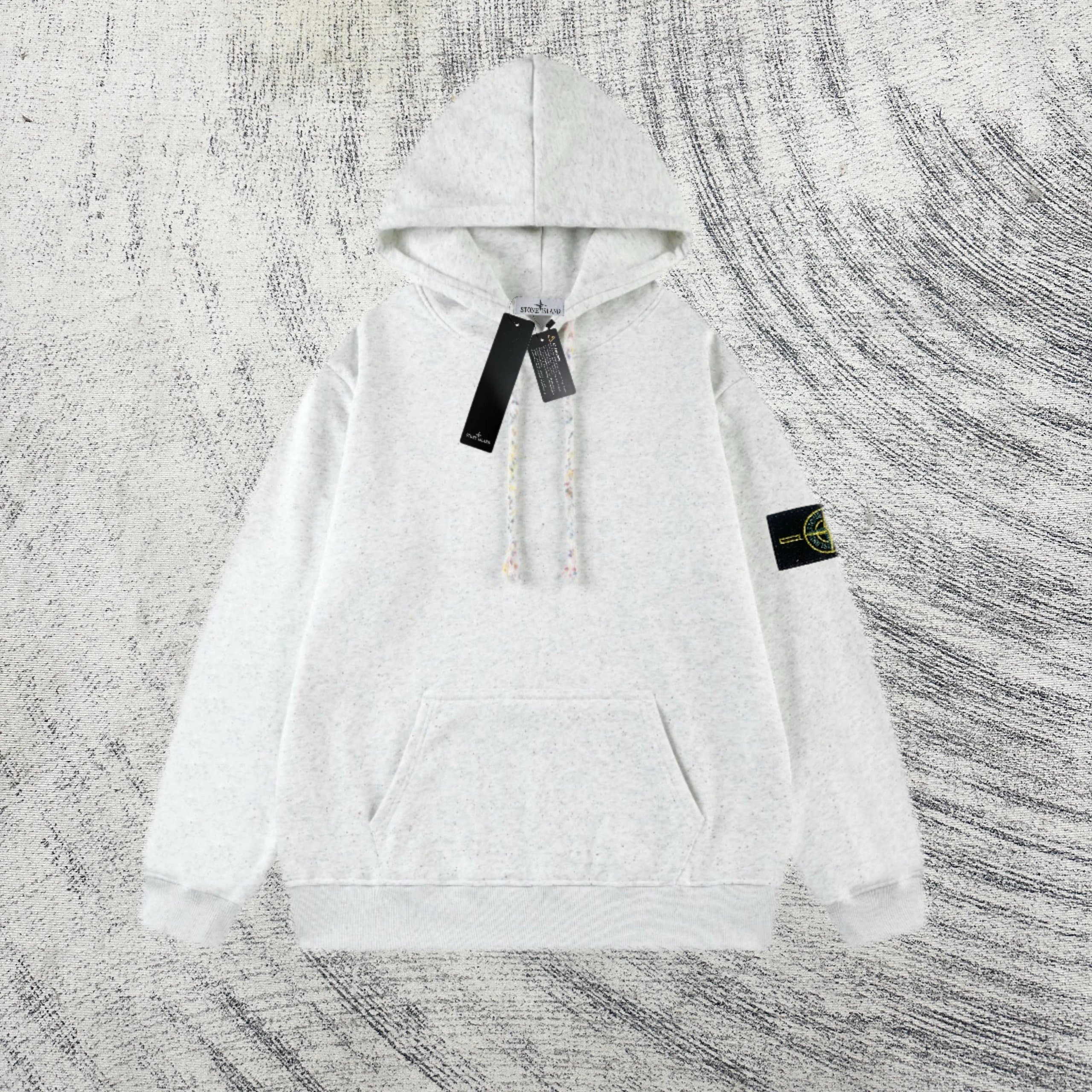 Stone Island Zip-Up Hoodie Diagonal Stripe — 0317027CC