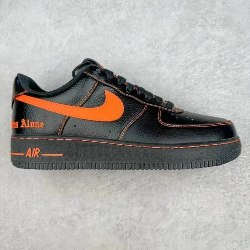 Nike Air Force 1 Low Fragment Design — G版 AF1 VLONE联名黑橙