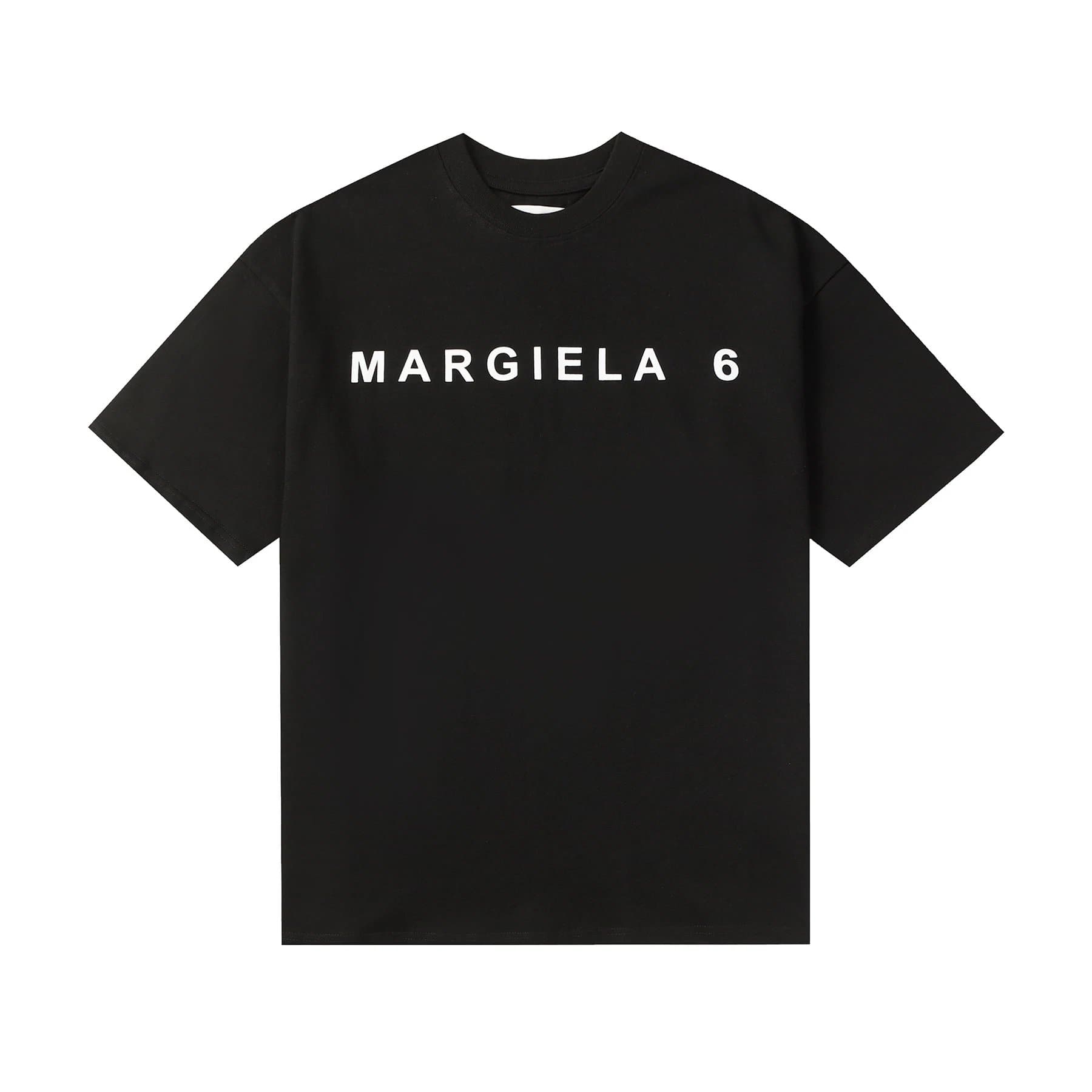 Maison Margiela Numbered Neck Tee White Numerals — 809黑色