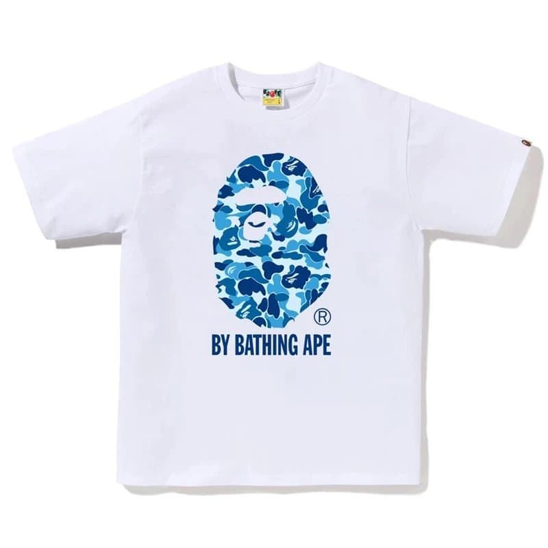 BAPE Ape Head Tee Multicolor Camo Ape — 964白蓝