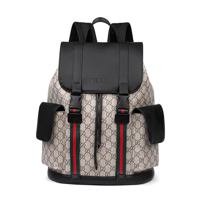 Gucci GG Marmont Backpack Web Stripe