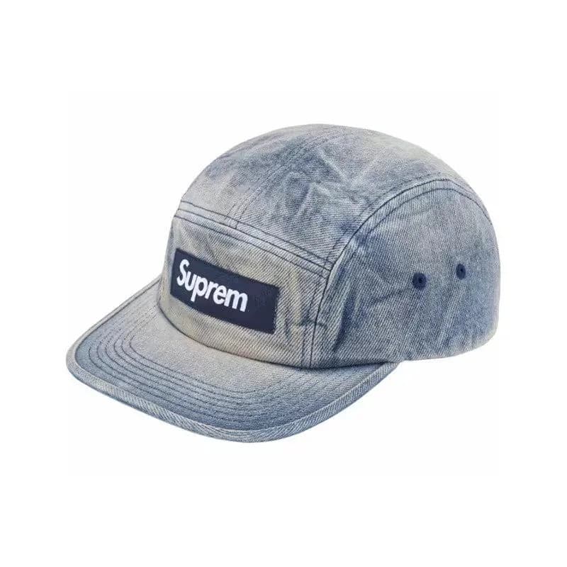 Supreme Camp Cap Acid Wash Denim