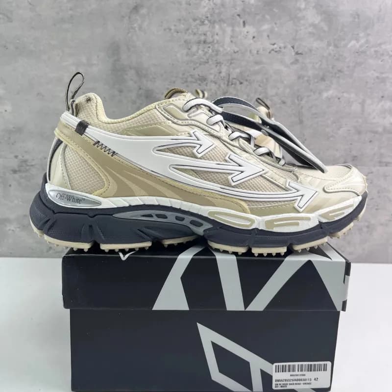 Off-White Diagonal Ice Blue — Be 浅米色 S25 36113