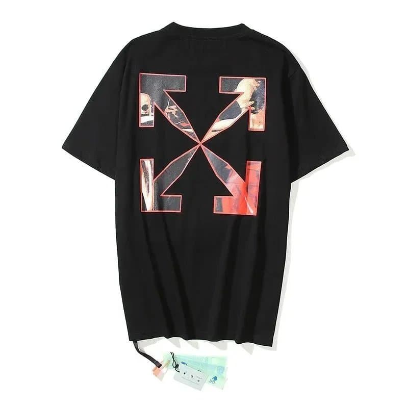 Off-White Graphic Tee Diagonal Stripe — 7