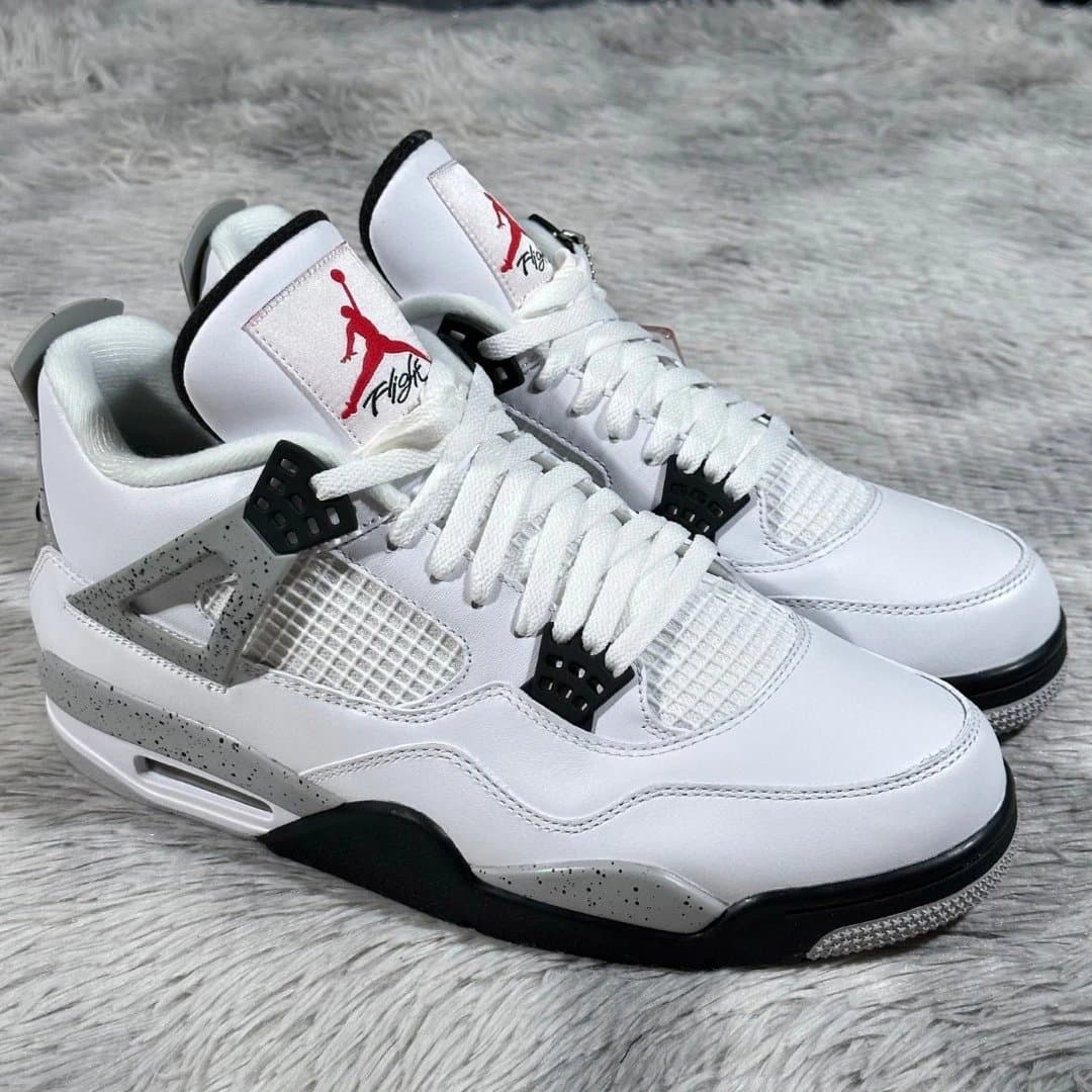 Air Jordan 4 White Cement