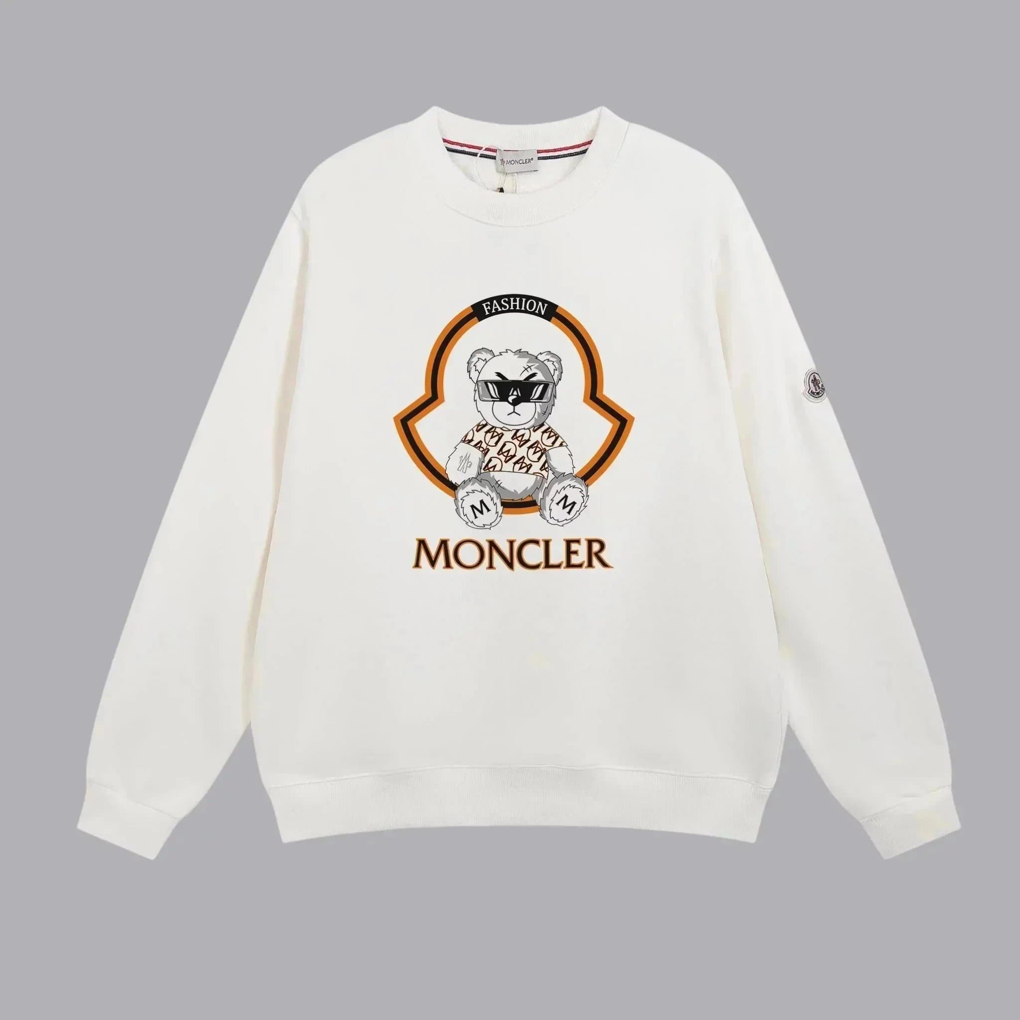 Moncler Crewneck Sweatshirt Bear Logo Print