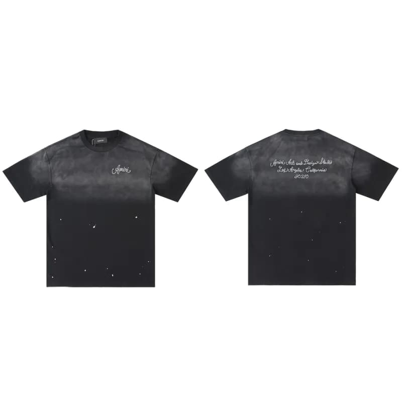 Amiri T-Shirt Ombre Paint Splatter