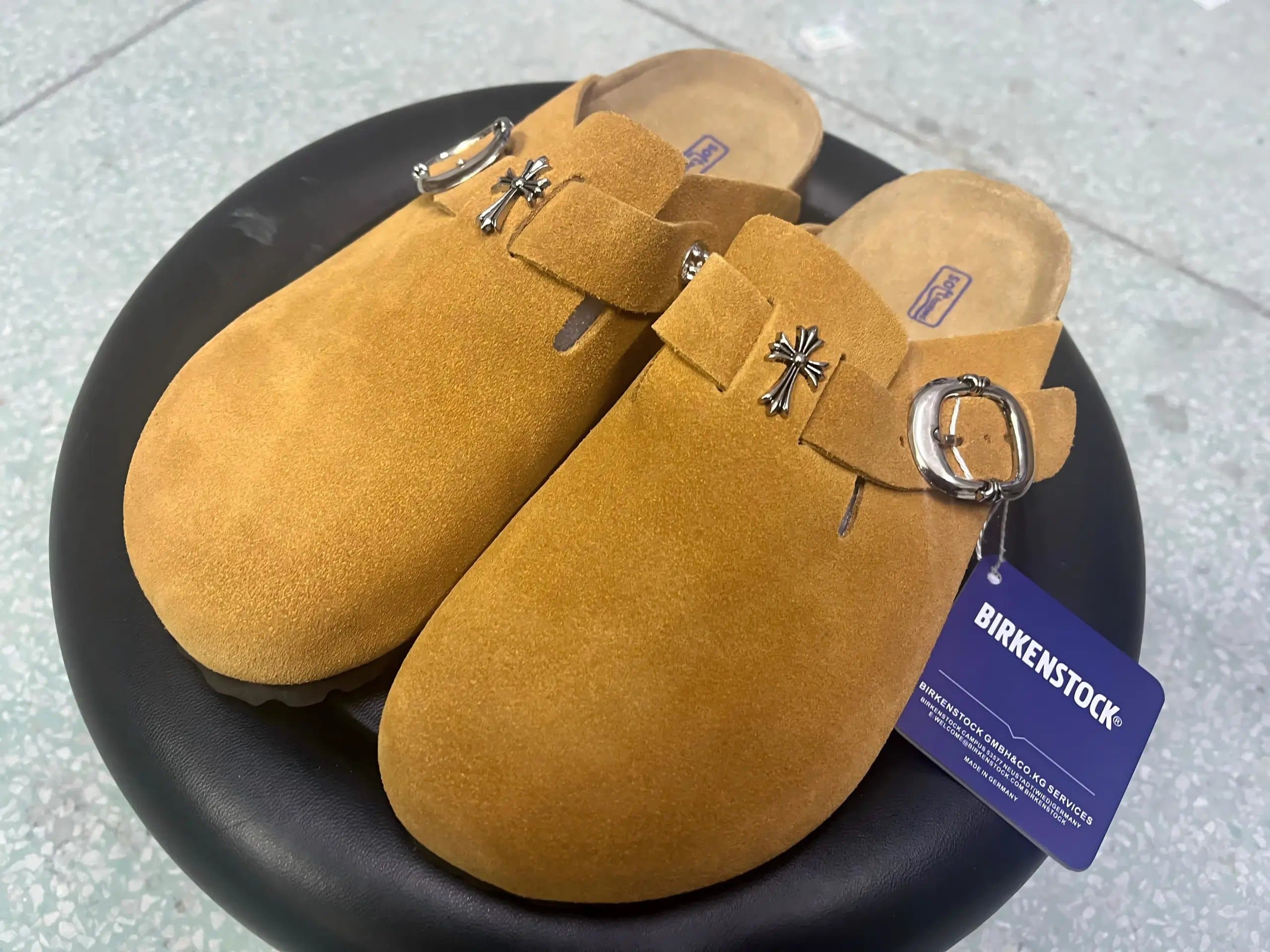 Birkenstock Boston Clog Chrome Hearts Collaboration