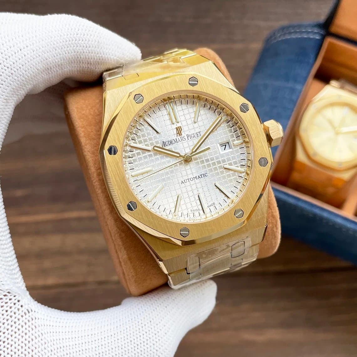 Audemars Piguet Royal Oak White Tapisserie Dial