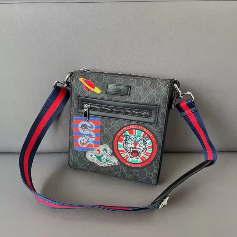 Gucci Mini Crossbody Bag Tiger Patch Appliqué