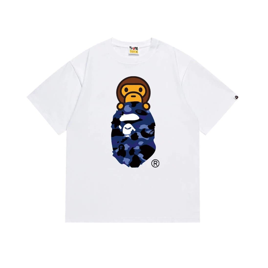 BAPE Ape Head Tee White Logo — 168白蓝