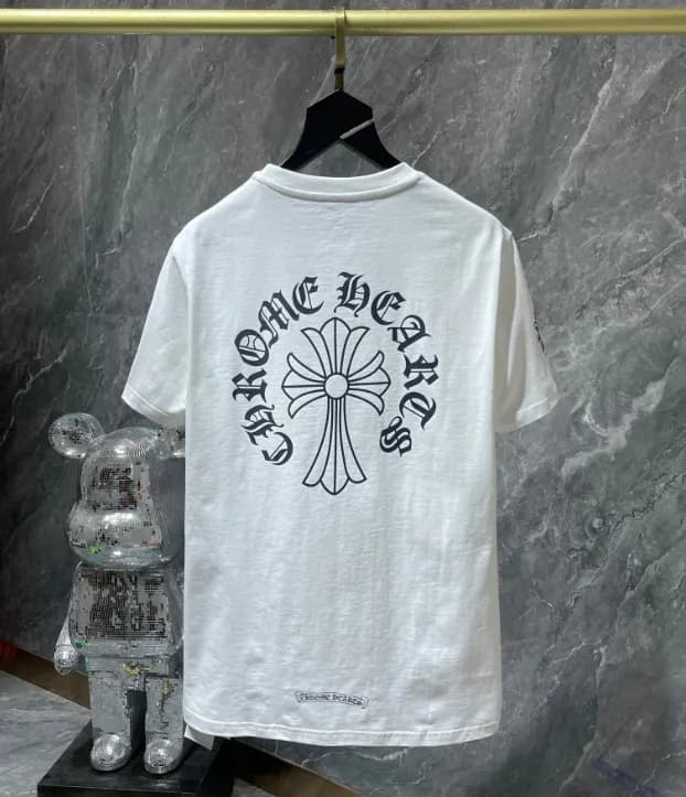 Chrome Hearts Cross Logo Tee Five Crosses — 8010 white