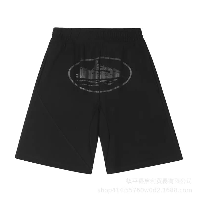 Balenciaga Logo Shorts Oval Logo Print