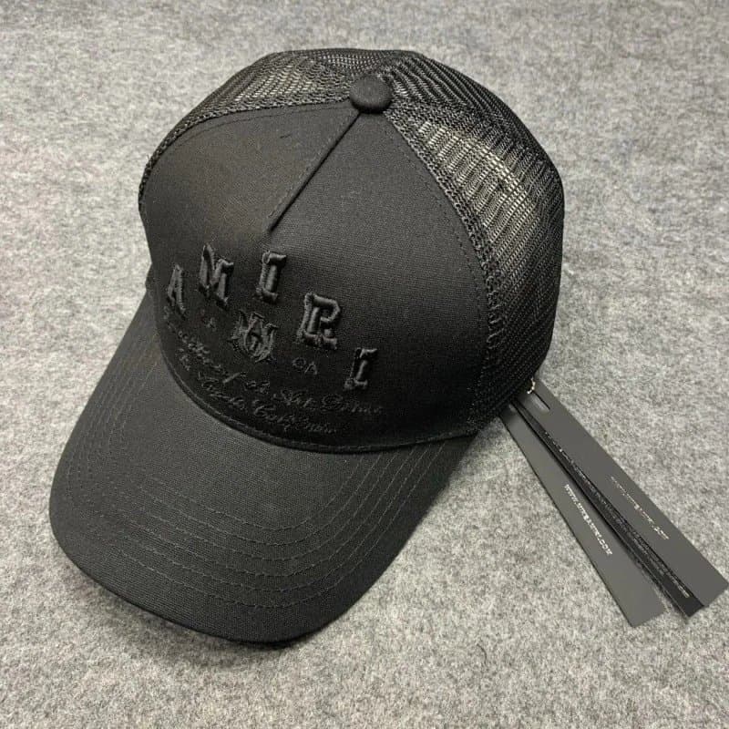 Amiri Baseball Cap White Logo — A3
