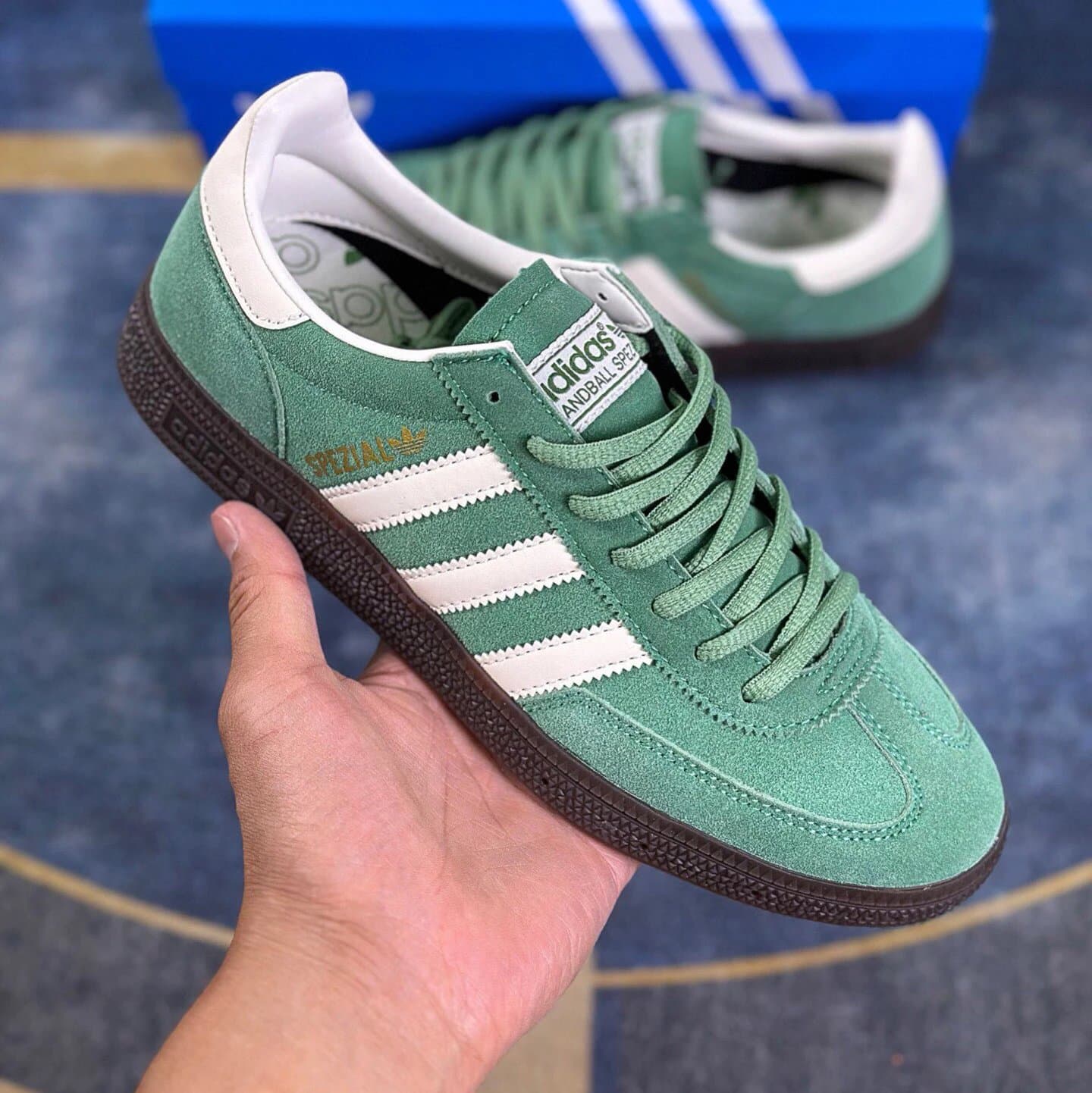 Adidas Samba Green Suede