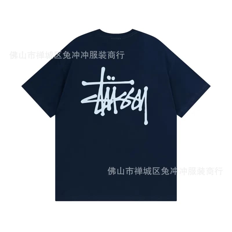 Stüssy × Gallery Dept. Crown Graphic Tee Laguna Beach — 852 navy