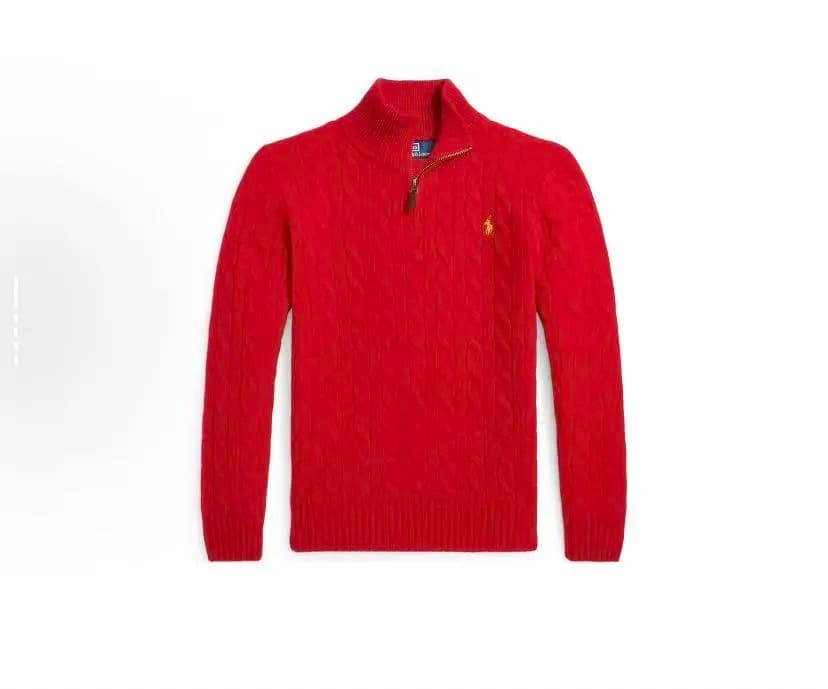 Polo Ralph Lauren Cable Knit Quarter-Zip Sweater Classic Cable