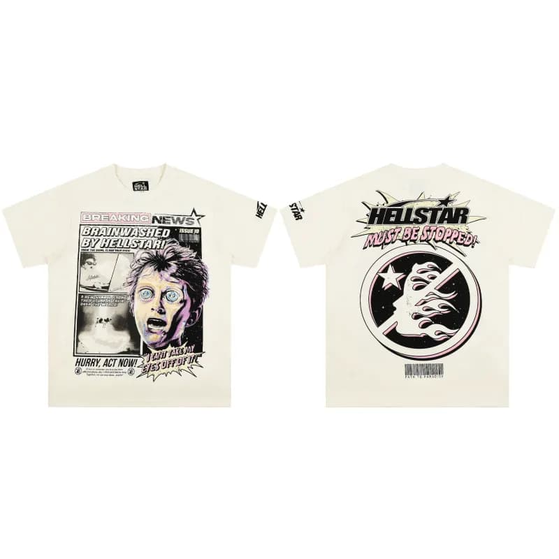 Hellstar Graphic Tee Breaking News Print
