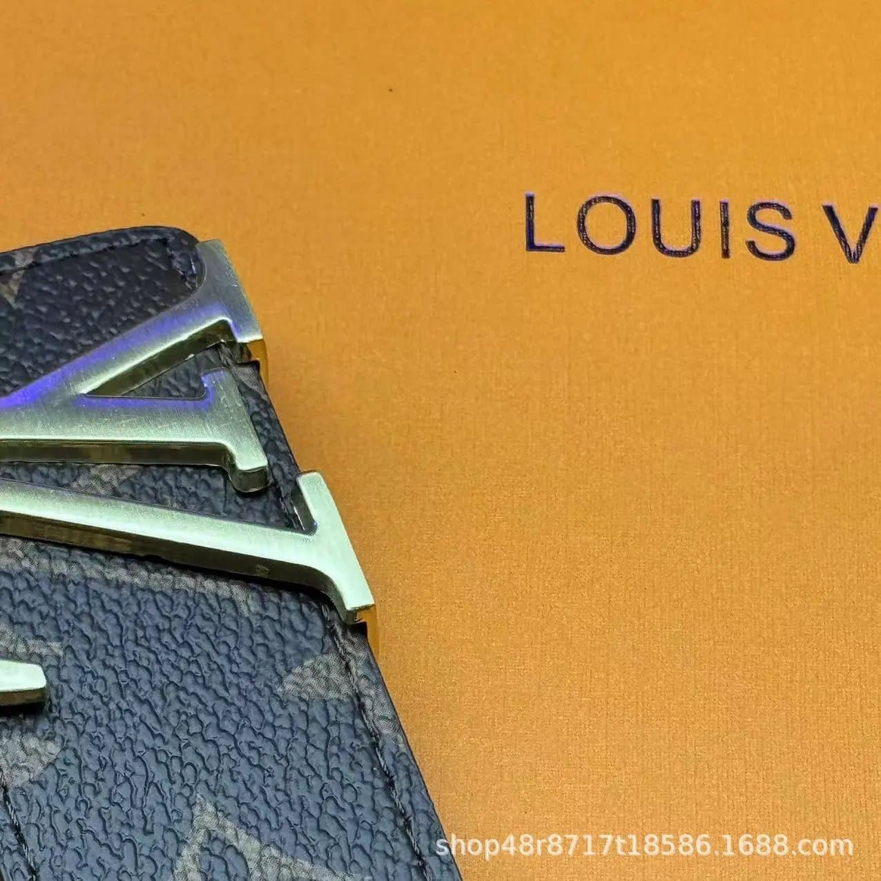 Louis Vuitton LV Belt Monogram Eclipse — 咖花 金扣