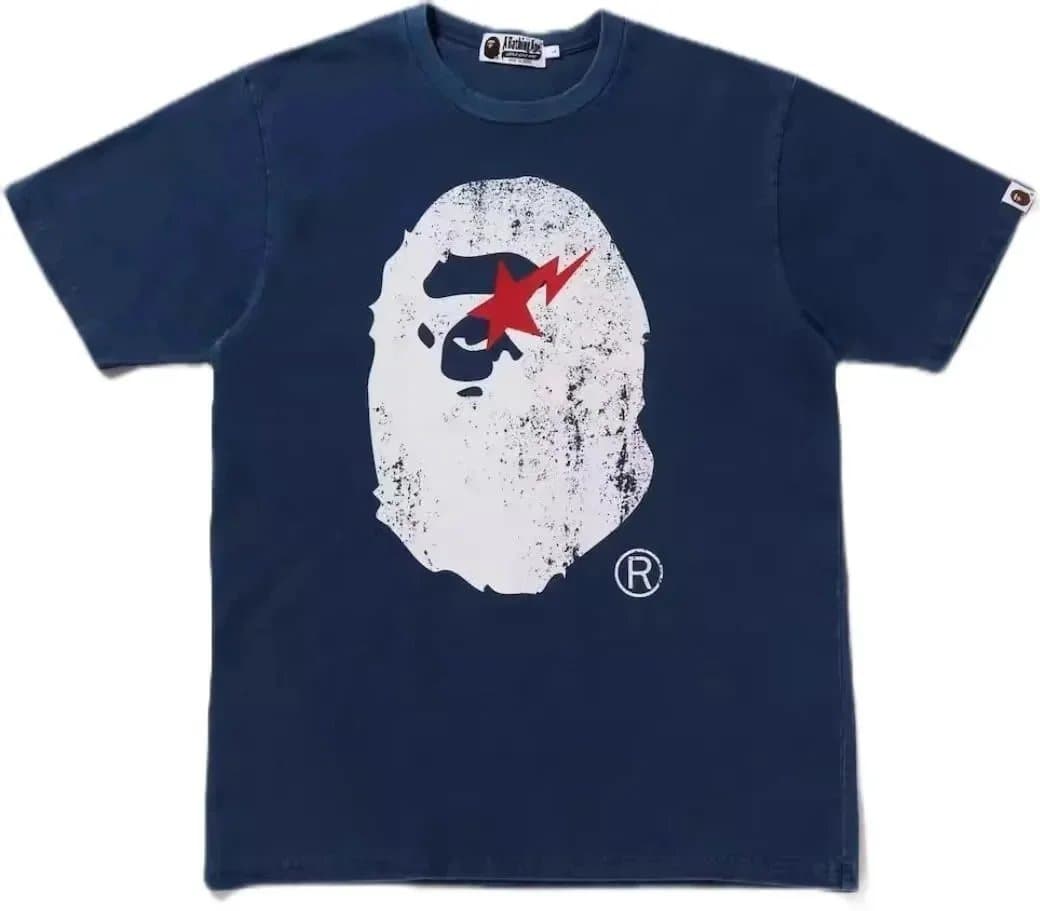 BAPE A Bathing Ape Tee College Logo — 39*High version