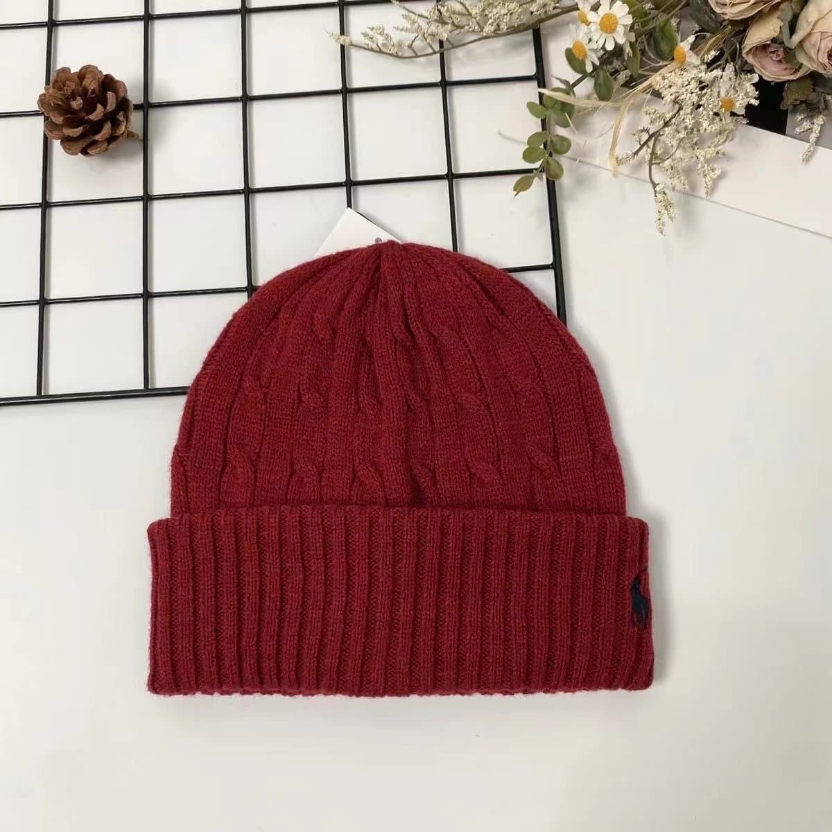 Polo Ralph Lauren Polo Beanie Jumpman Logo Patch — 32