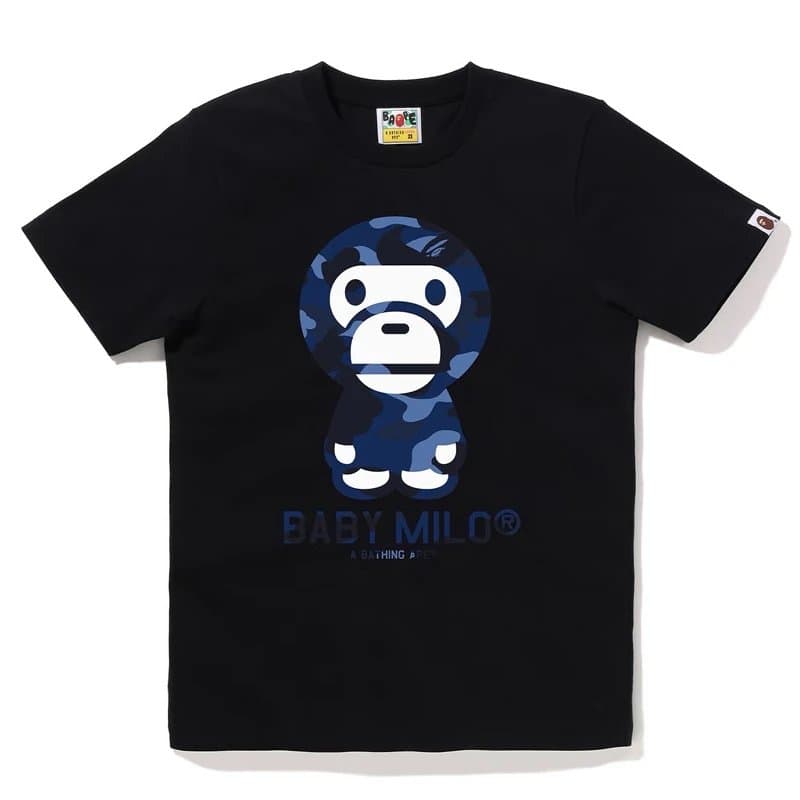 BAPE Ape Head Tee Multicolor Camo Ape — 1344黑蓝