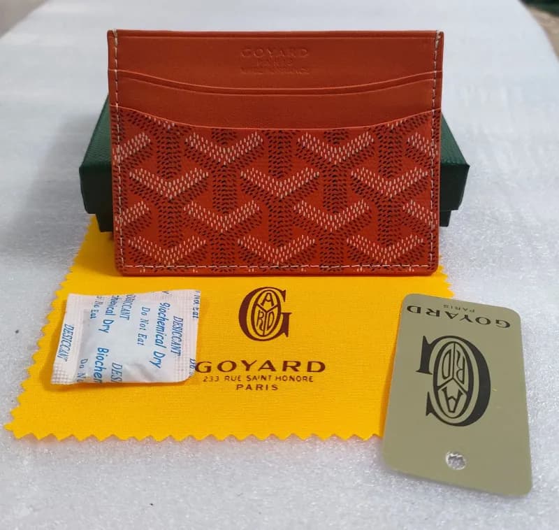 Goyard Card Holder Goyardine Canvas