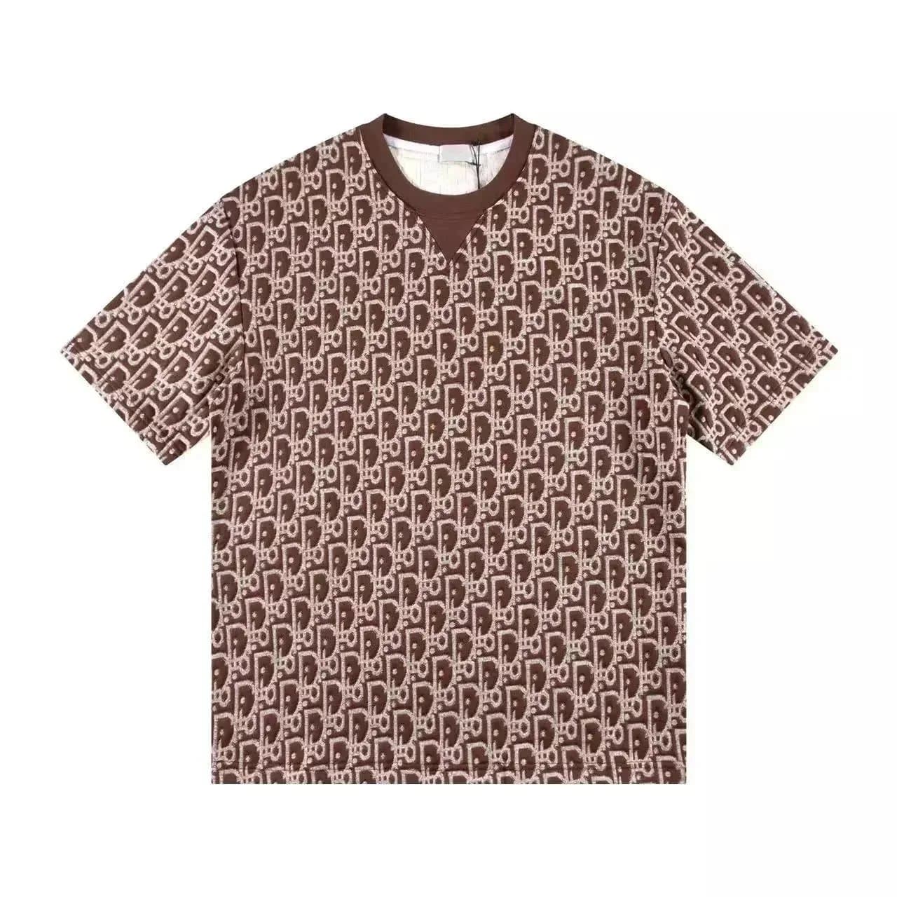 Dior T-Shirt Oblique Logo Print