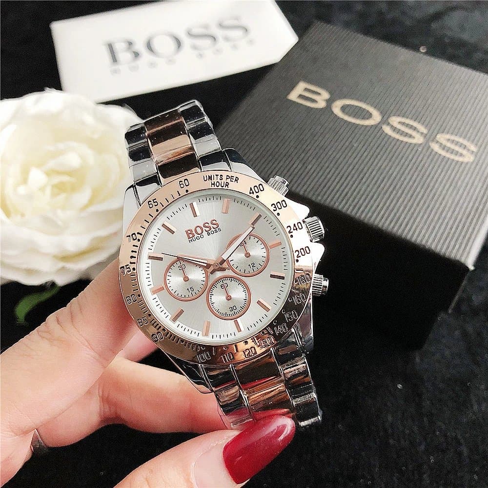 Hugo Boss Chronograph Watch Two-Tone Stainless Steel