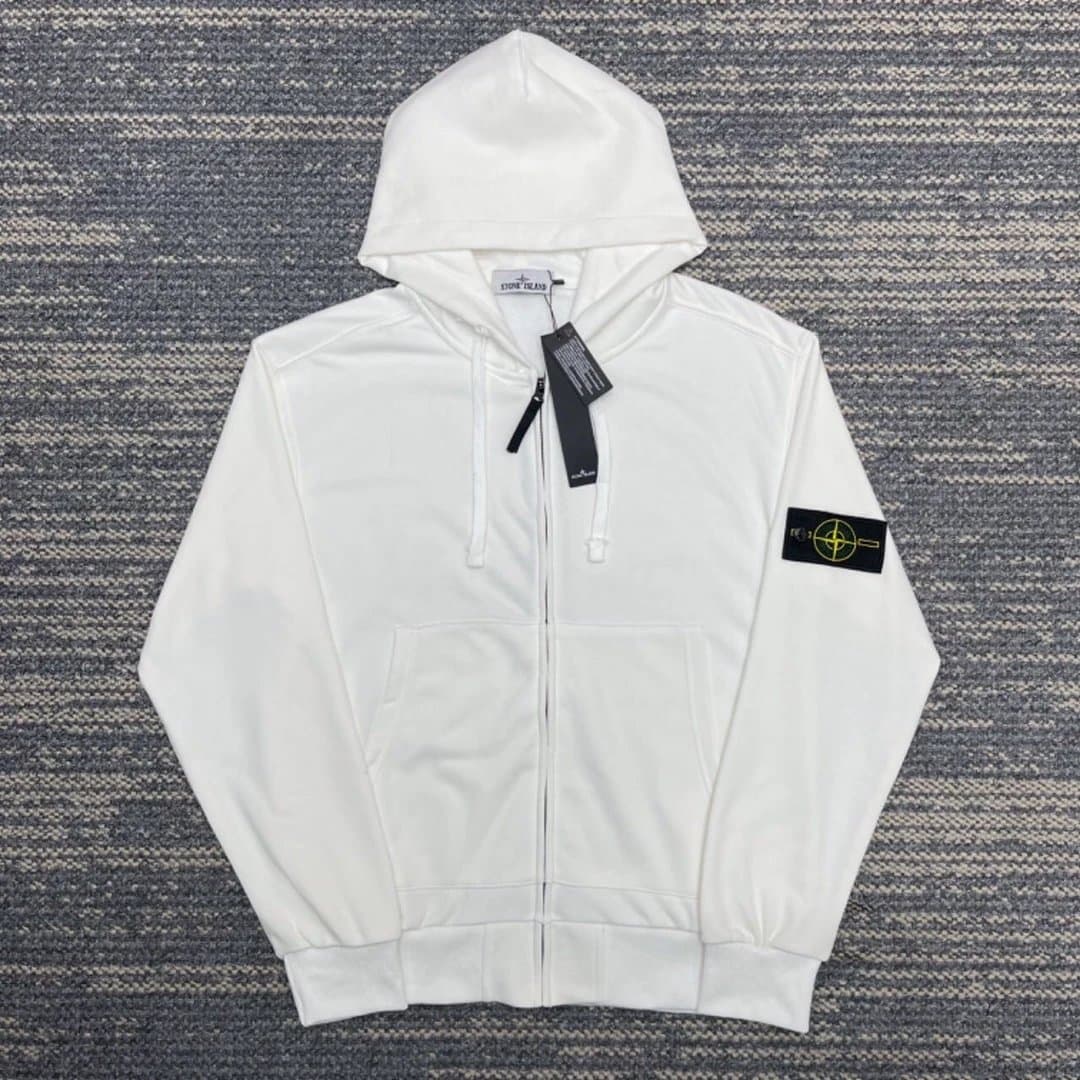 Stone Island Zip-Up Hoodie Compass Patch — 4