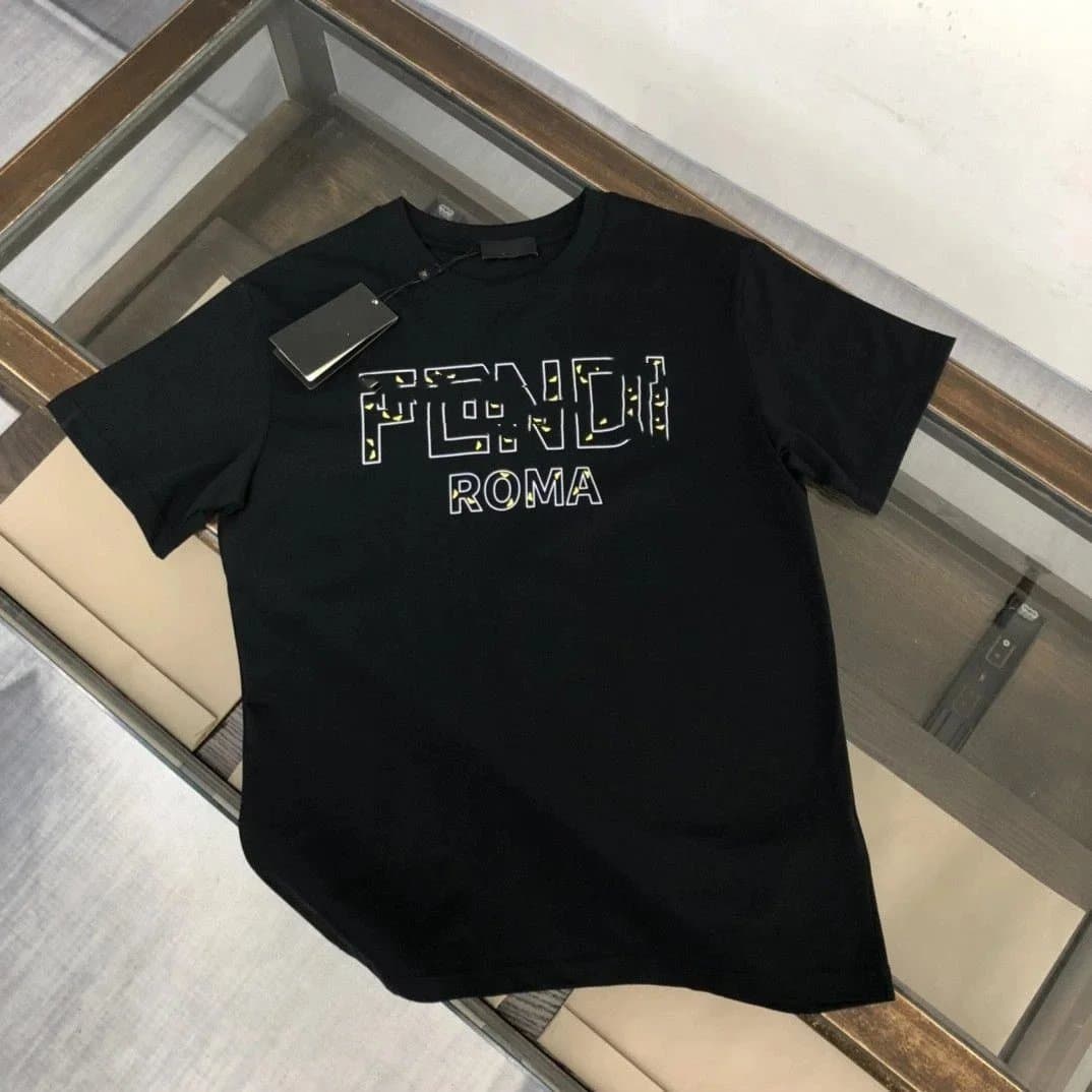 Logo T-Shirt FENDI ROMA Embroidered