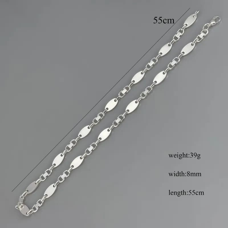 Oval Link Chain Polished