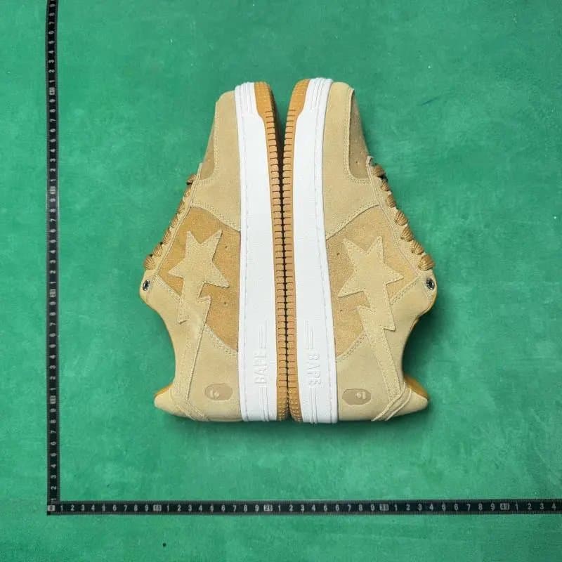 BAPE Star Low White Grey — 10号黄色291 004