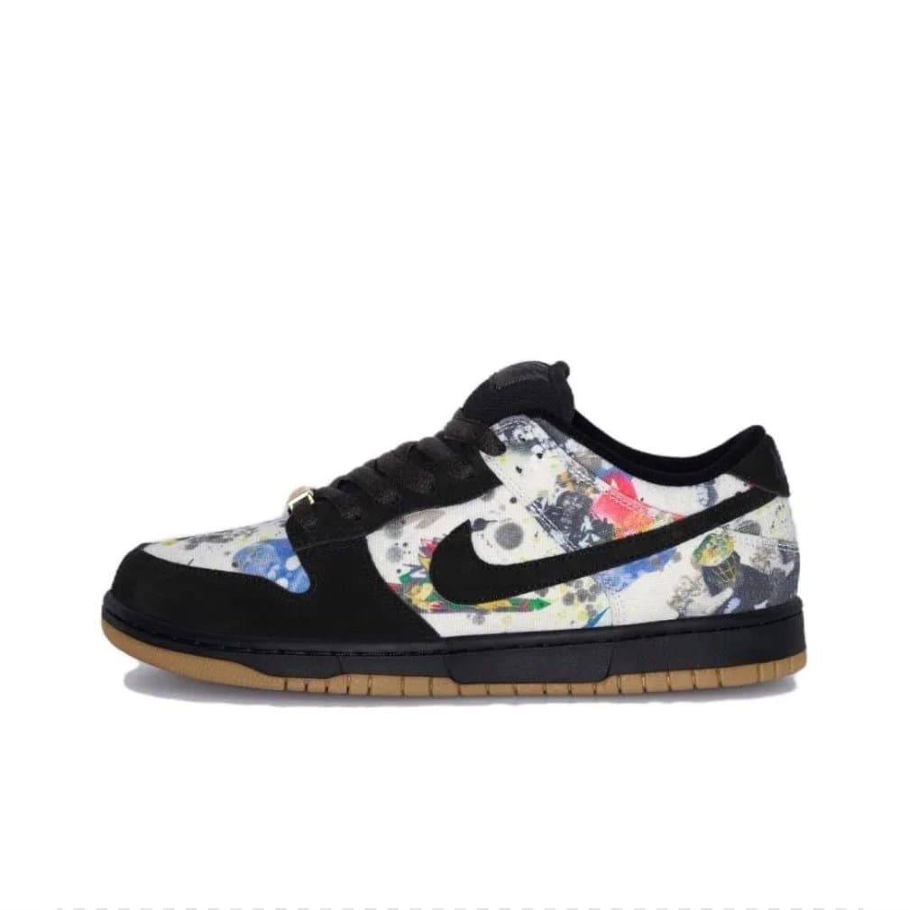 Nike Dunk Low Pink Orange — SUPERME oil painting