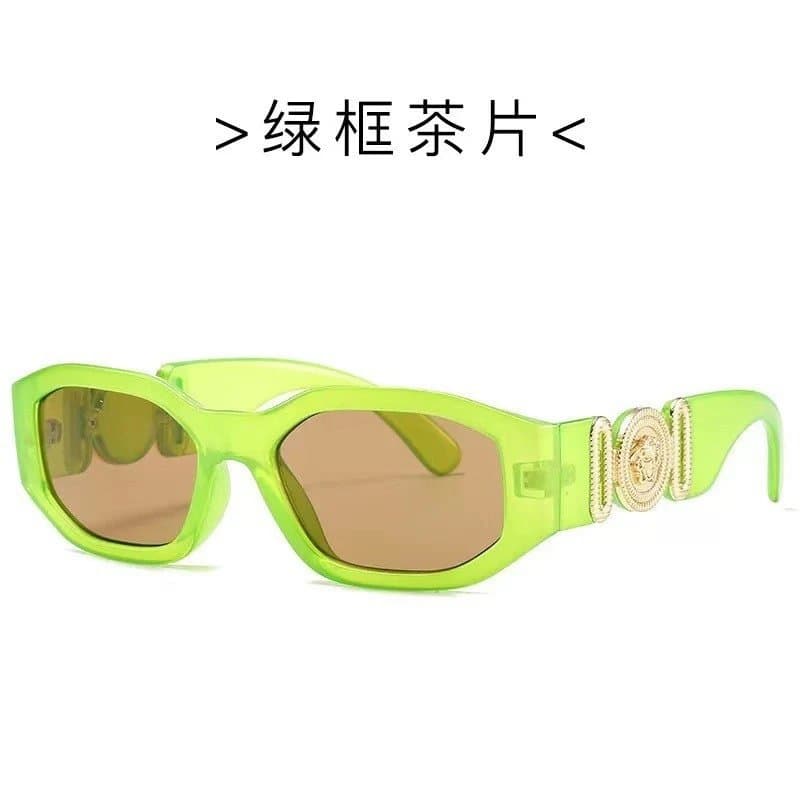 Versace Medusa Sunglasses Green Frame Brown Lens