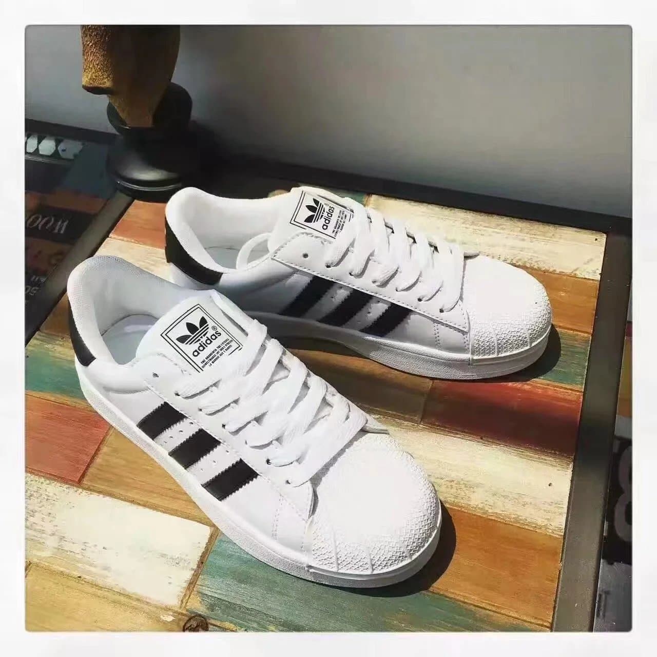 Adidas Superstar Pink — 白黑