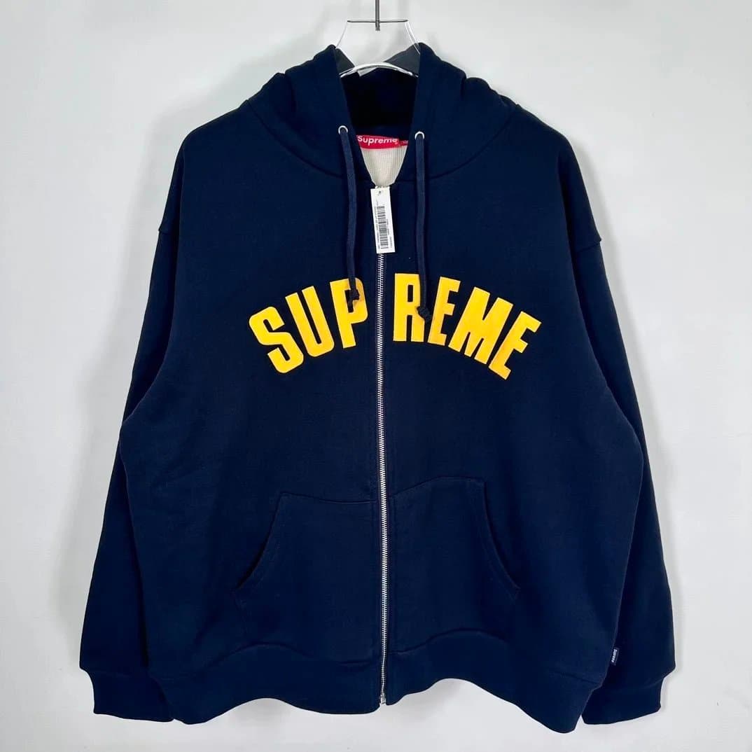 Supreme Zip-Up Hoodie Arch Logo