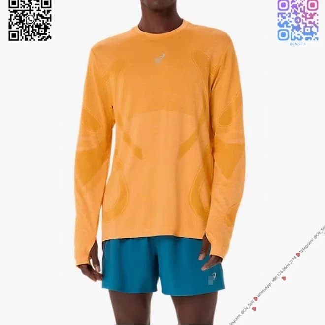 Asics Long-Sleeve Performance Top Tech Knit — 【预售30天】桔色