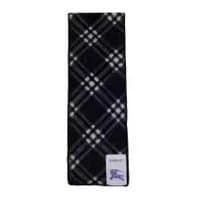 Burberry Classic Check Scarf Navy and White Check