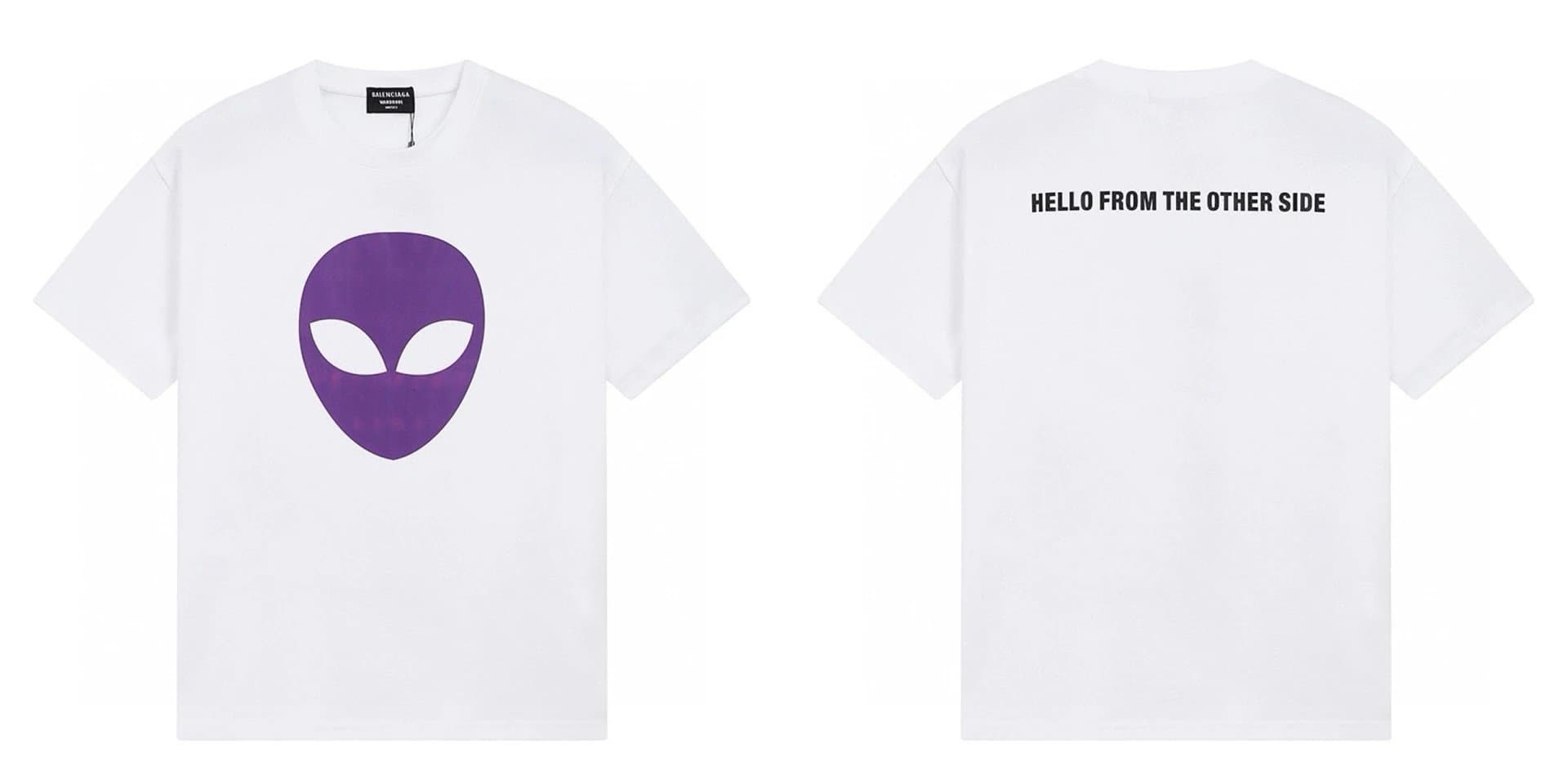 Balenciaga Alien Graphic T-Shirt Hello From The Other Side