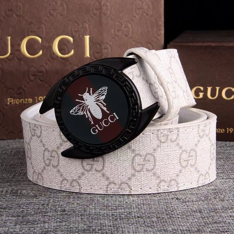 Gucci Belt Bee Motif GG Canvas