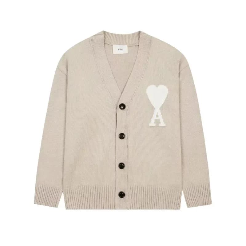 AMI Paris Cardigan Heart Logo
